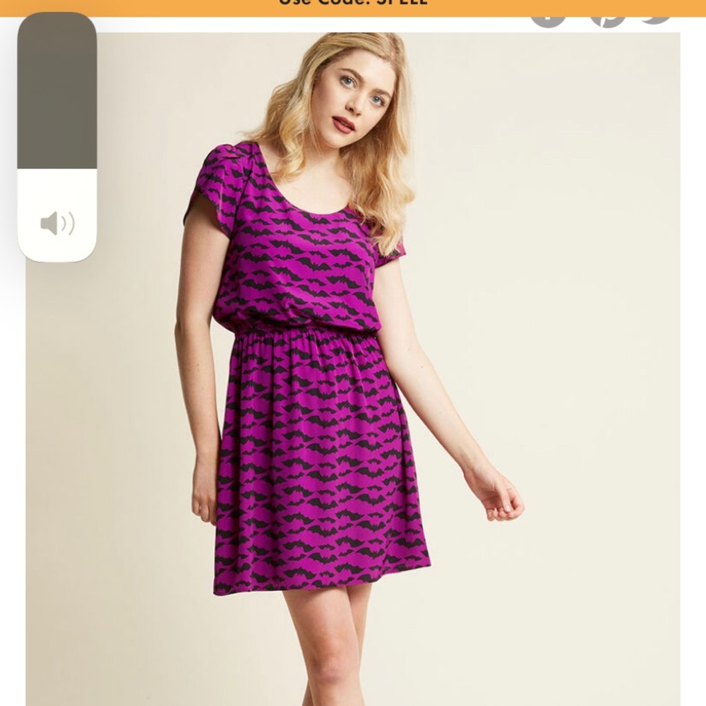 ModCloth/PeachLove Oh My Gosh Bats Dress